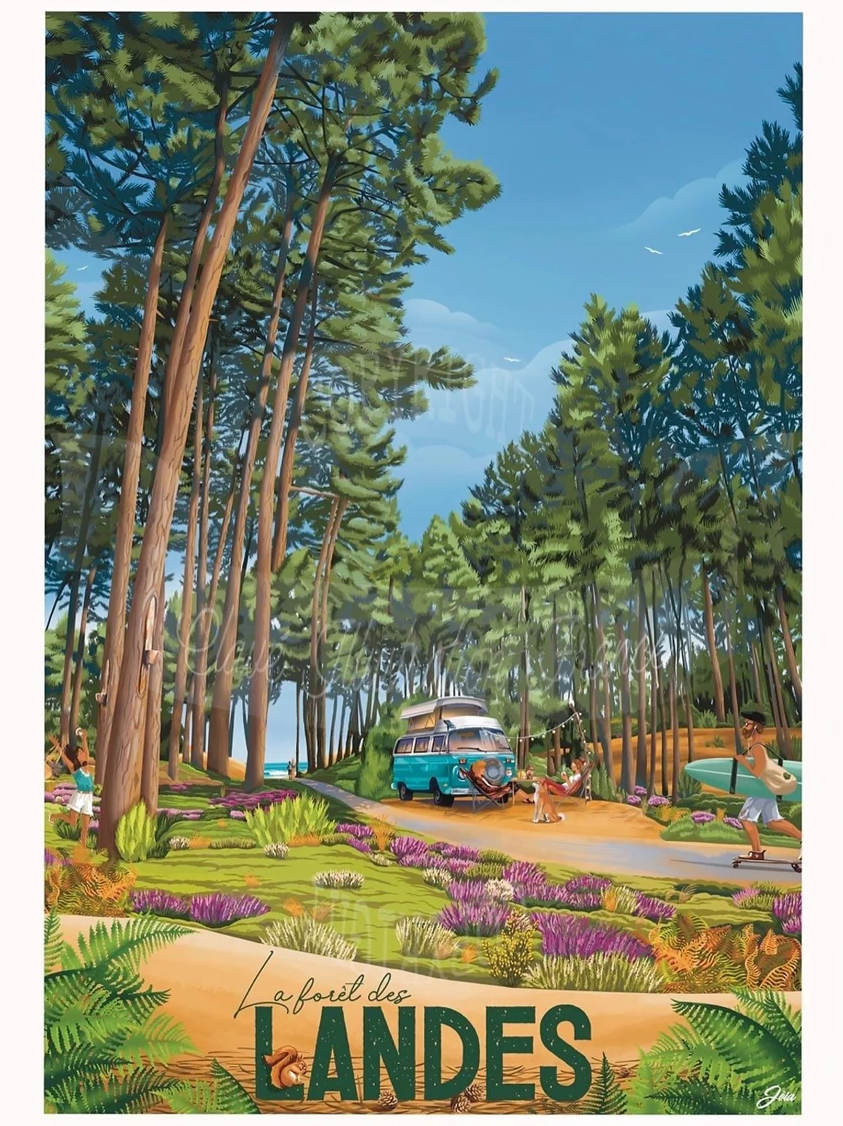 La forêt des Landes by Jòia