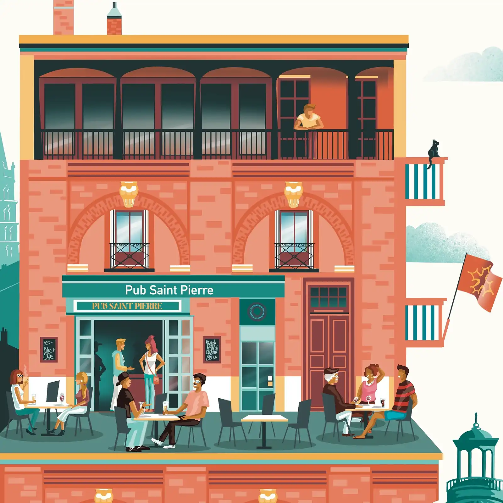 Thumbnail: PLACE SAINT-PIERRE - Toulouse (par Jòia)
