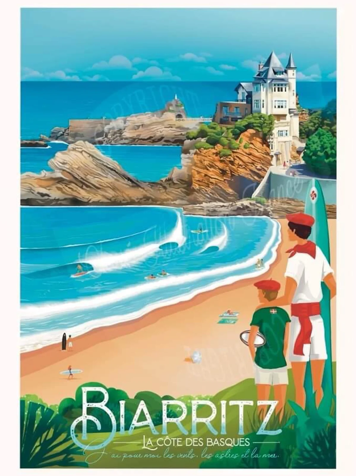 Biarritz  Côte des Basques ( Jòia )